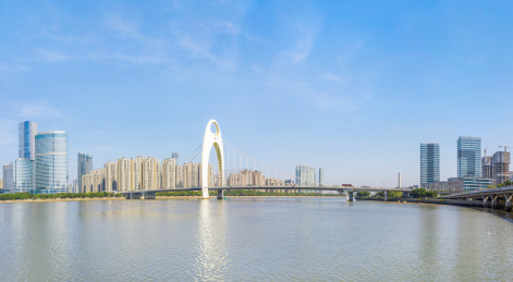 中国广东省广州CBD城市风光