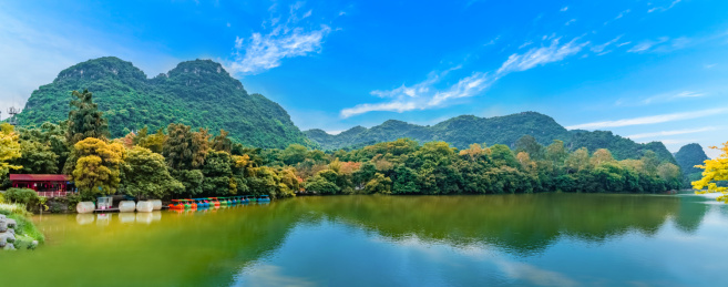 广西壮族自治区柳州市龙潭公园山水自然风光