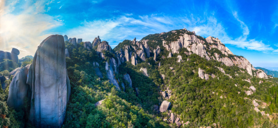 中国福建省宁德市太姥山航拍风光