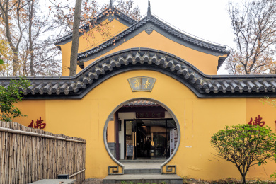 中国江苏省南京市灵谷寺庙门建筑