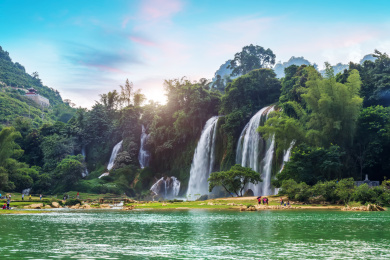 广西德天大瀑布景观