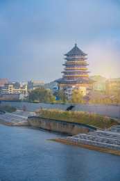 江西省景德镇市仿古建筑昌南阁