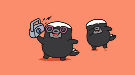 在蹦迪的蜜獾 蹦迪