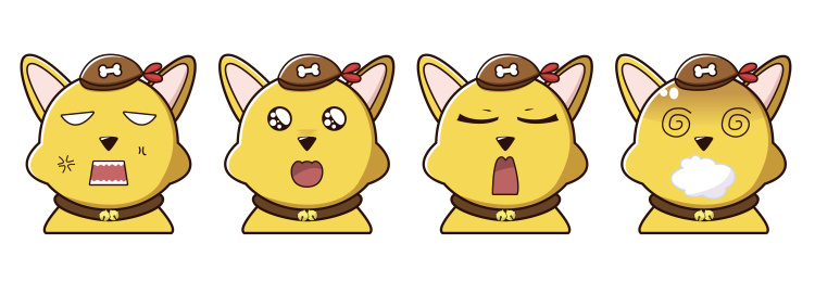 狗狗生气可爱不屑晕了表情