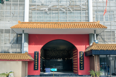 中国江苏省南京市云锦博物馆琉璃瓦门头