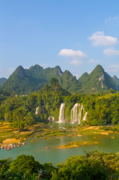 广西德天瀑布景观