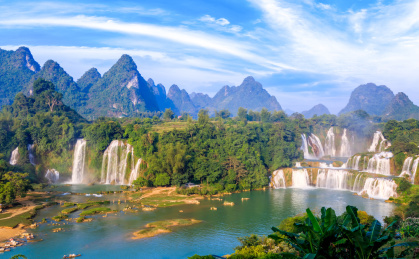 广西德天瀑布景观