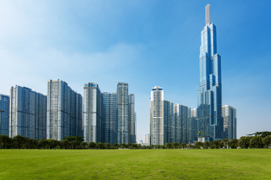 越南胡志明市地标塔81建筑风光