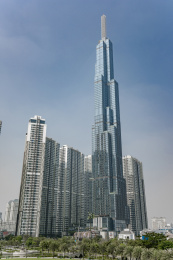 越南胡志明市地标塔81建筑风光