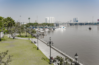 越南胡志明市西贡河流域风光