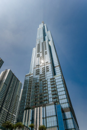 越南胡志明市地标塔81建筑风光