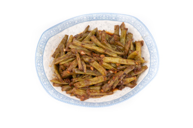 中国饮食美食炒扁豆