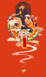 新春悬挂灯笼