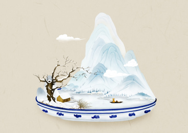 冬季大寒江雪独钓插图竖版