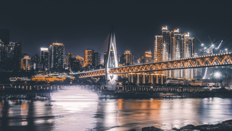 重庆城市建筑景观夜景