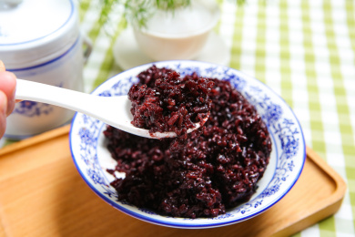 有机粗粮杂粮美味营养紫米饭