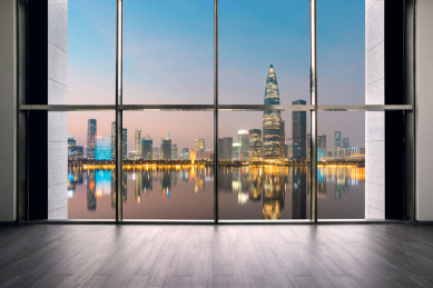 深圳后海金融区城市天际线