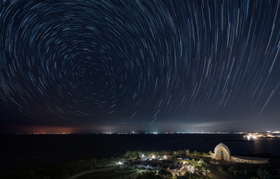 日本冲绳夜晚星空