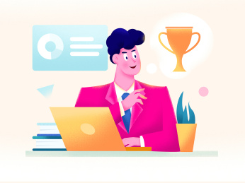 认真工作的人获得奖励