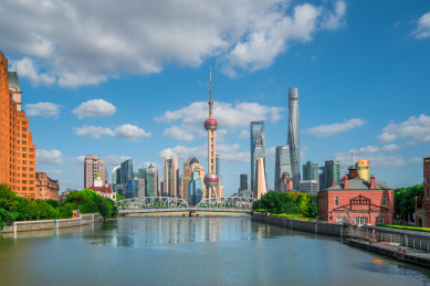 中国上海浦东陆家嘴建筑