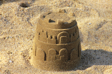 沙堆城堡简易沙雕图片图片