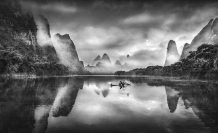 中国桂林山水自然风光