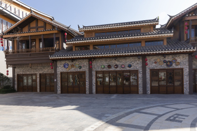 昆明文创园里的彝族建筑