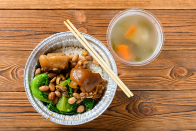 猪脚饭快餐及汤