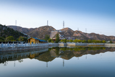 宁夏青铜峡黄河大峡谷秋季风光