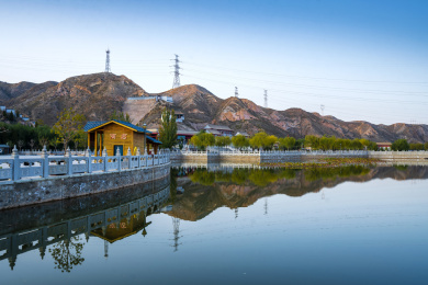 宁夏青铜峡黄河大峡谷秋季风光