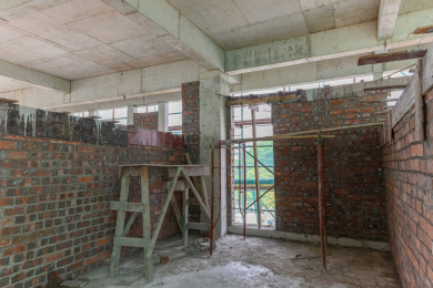 在建楼房内部