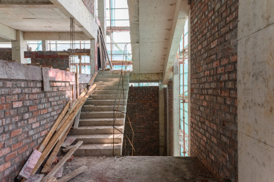 在建楼房内部