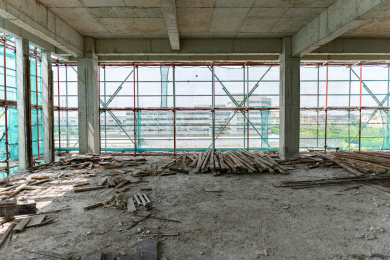 在建楼房内部
