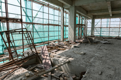 在建楼房内部