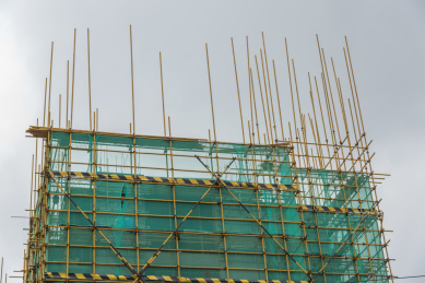 楼房施工脚手架护栏