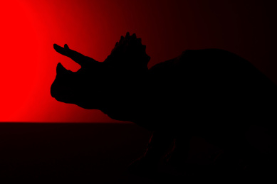 三角龙模型影子