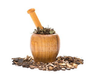 中药和捣药器