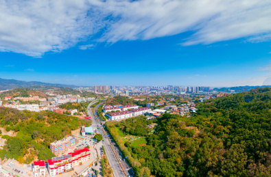 中国福建省泉州市大坪山景区的风光