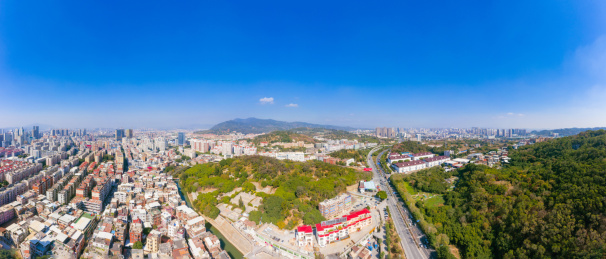 中国福建省泉州市大坪山景区的风光