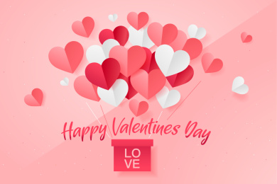 情人节爱心热气球