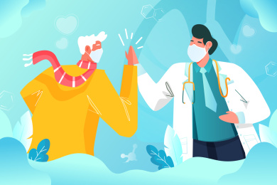 医疗健康主题矢量插画