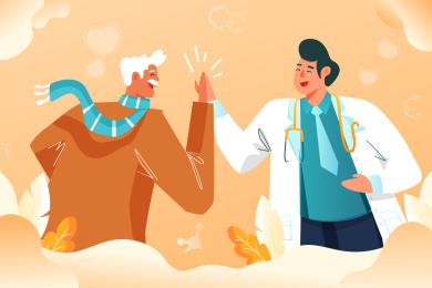 医疗健康主题矢量插画