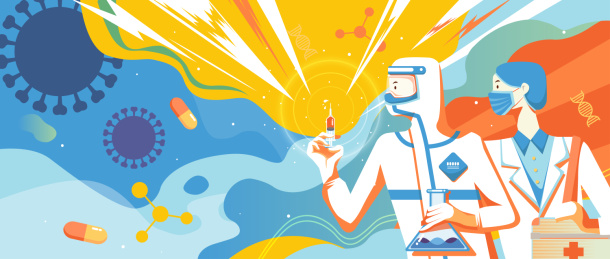 手持注射器医生医药研发疫苗药物抗击病毒