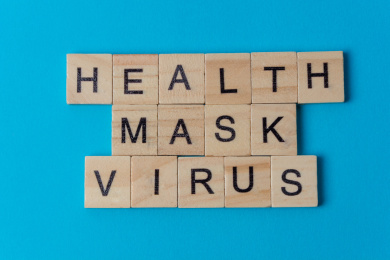 病毒口罩健康字母