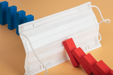 医用外科口罩阻断多米诺骨牌