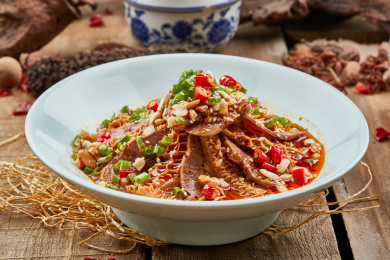 米椒红油金钱肚 凉菜