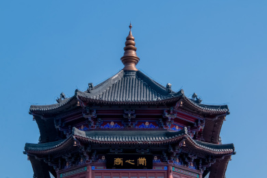 江苏省南京市秦淮河畔赏心亭古建楼阁