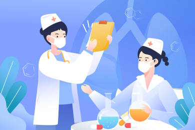 护士医生团队矢量插画