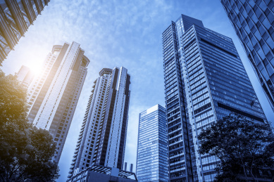 urban building skyscrapers in shanghai financial district