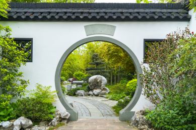 秋天的上海青浦曲水园